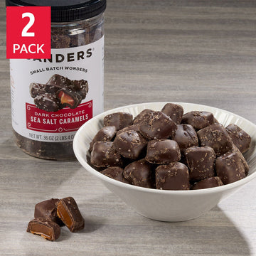 Sanders Dark Chocolate Sea Salt Caramels 36 oz., 2-pack