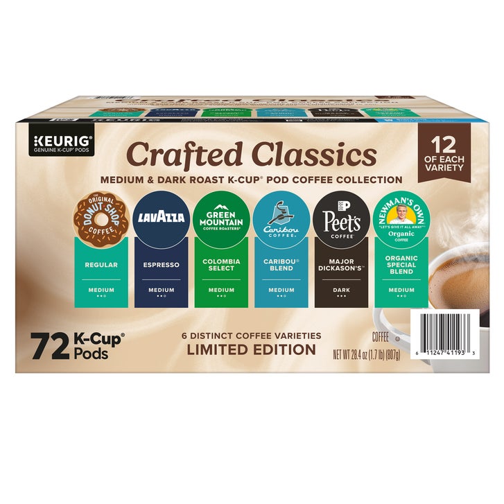 Crafted Classics Coffee K-Cup Pod Variety Pack, 72ct K-Cup Pods