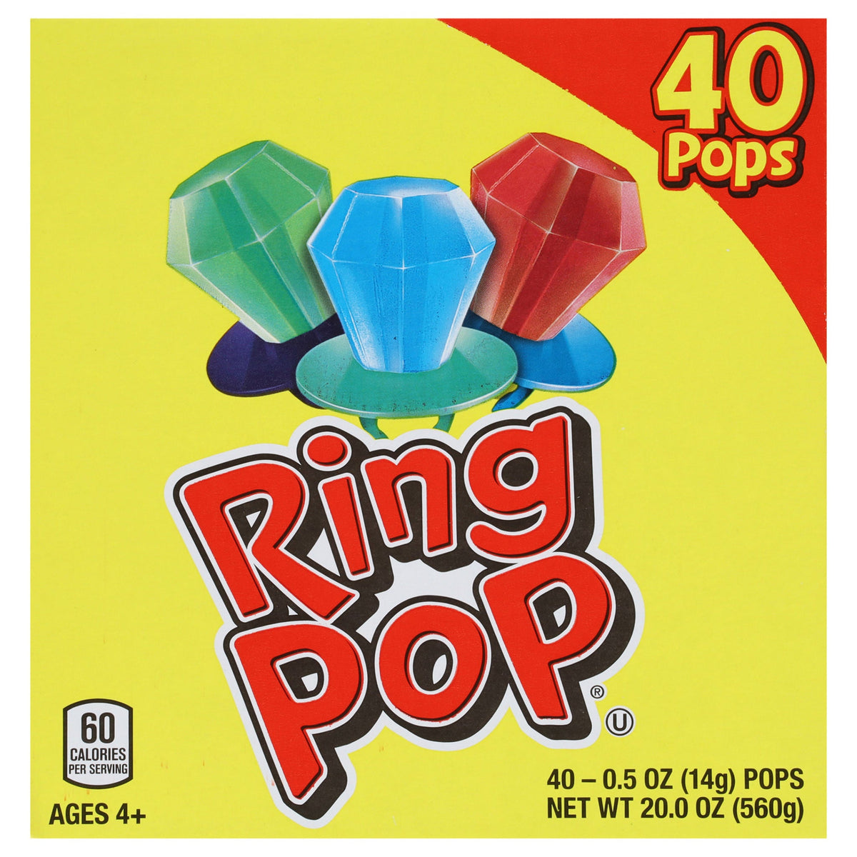Ring Pops Variety, .5 oz, 40-pack