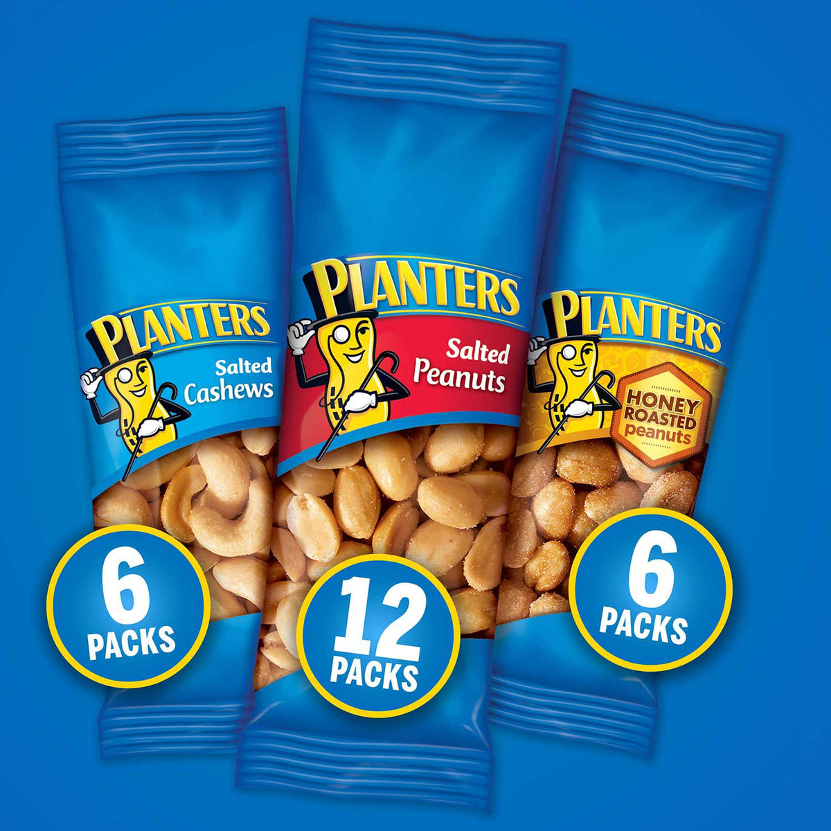 Planters Variety Pack Cashews & Peanuts, 24 pk.