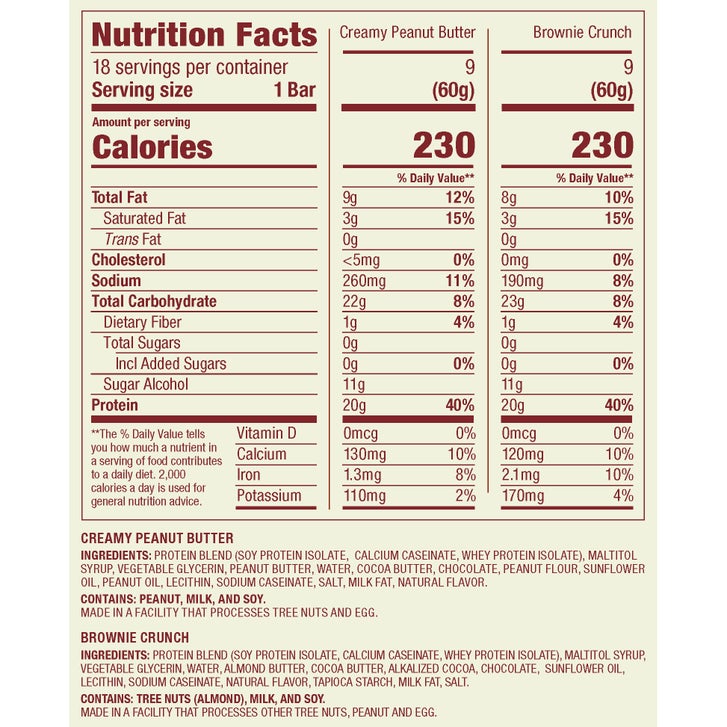 Think Thin High Protein Bar, Variety Pack, 2.1 oz, 18-count