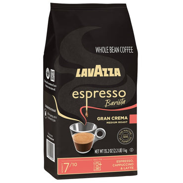 Lavazza Espresso Gran Crema Whole Bean Coffee, Medium, 2.2 lbs