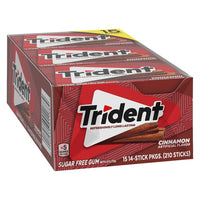 Trident Sugar Free Gum, Cinnamon, 14 Pieces, 15-count