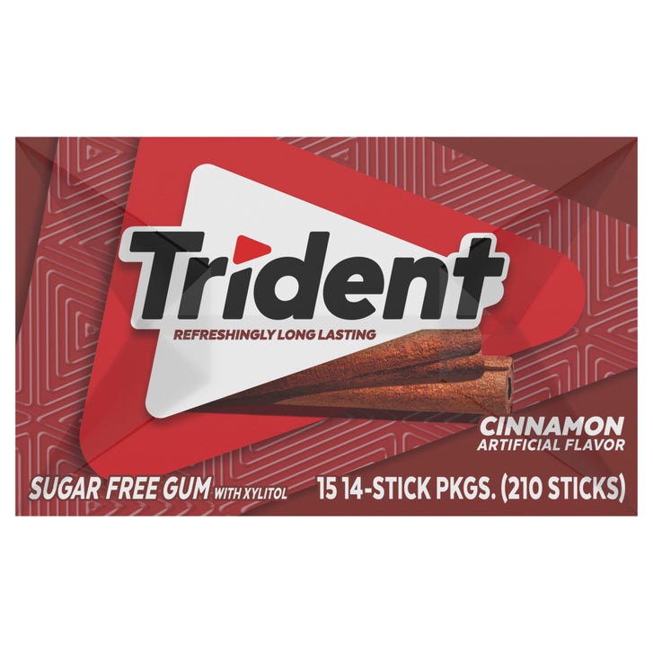 Trident Sugar Free Gum, Cinnamon, 14 Pieces, 15-count
