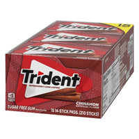 Trident Sugar Free Gum, Cinnamon, 14 Pieces, 15-count