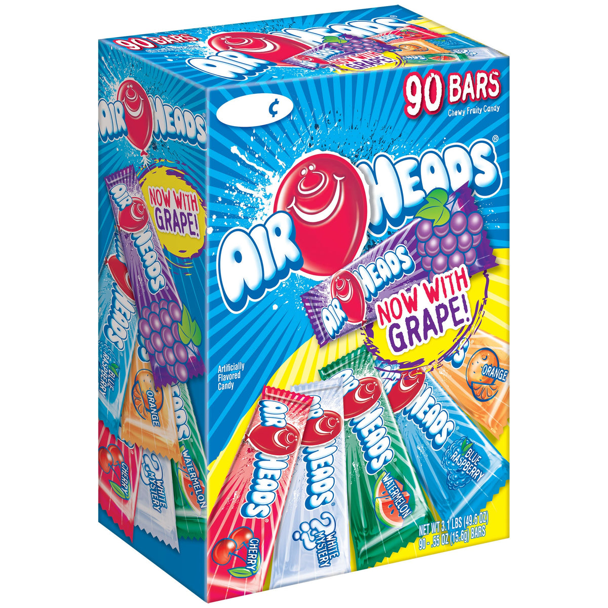 AirHeads, 0.55 oz, Variety Pack, 90-count