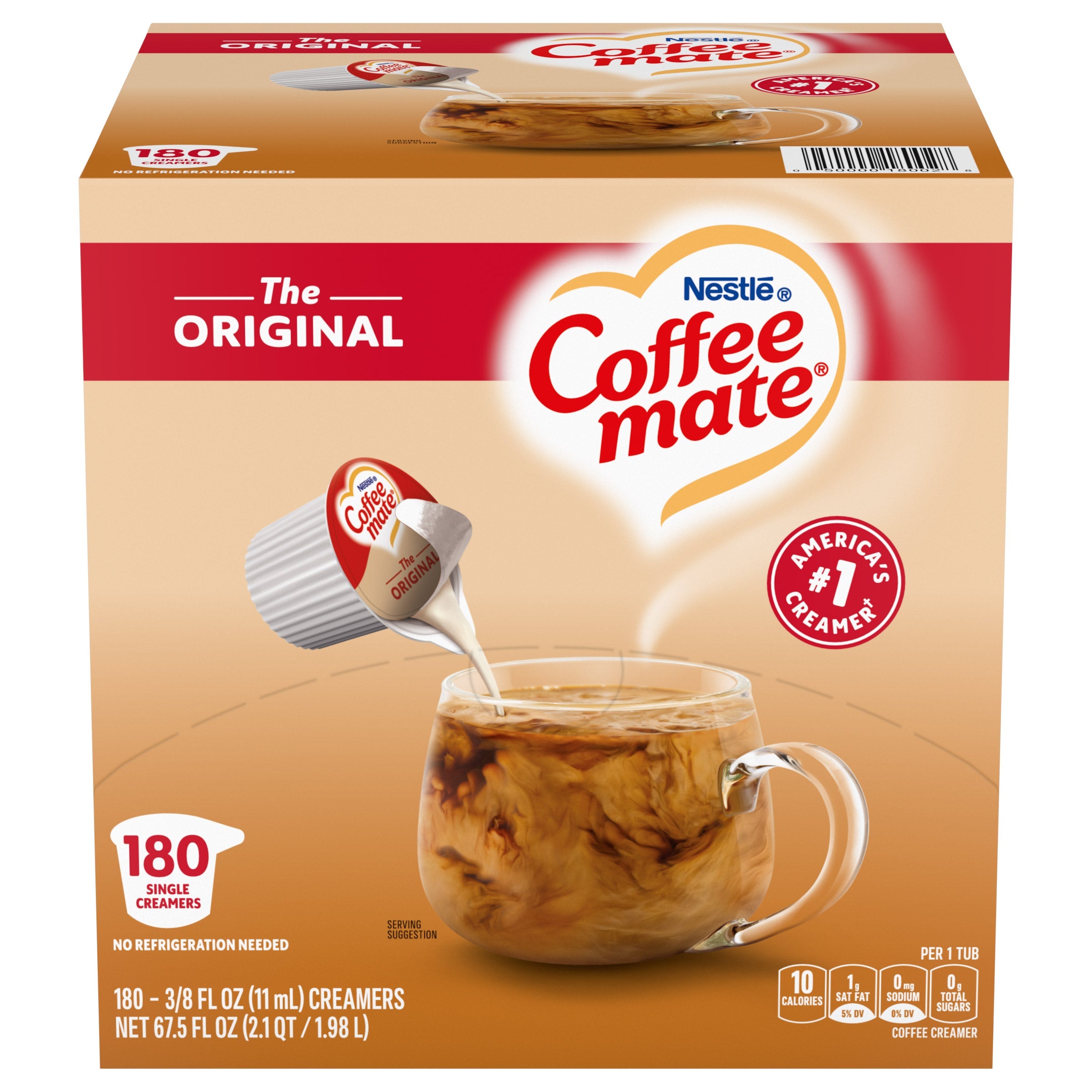 Nestlé Coffee-mate Liquid Creamer, Original, 180-count