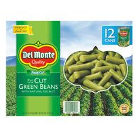 Del Monte, Canned Cut Green Beans, 14.5 oz, 12-Count
