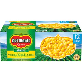 Del Monte, Canned Corn-Whole Kernel, 15.25 oz, 12-Count
