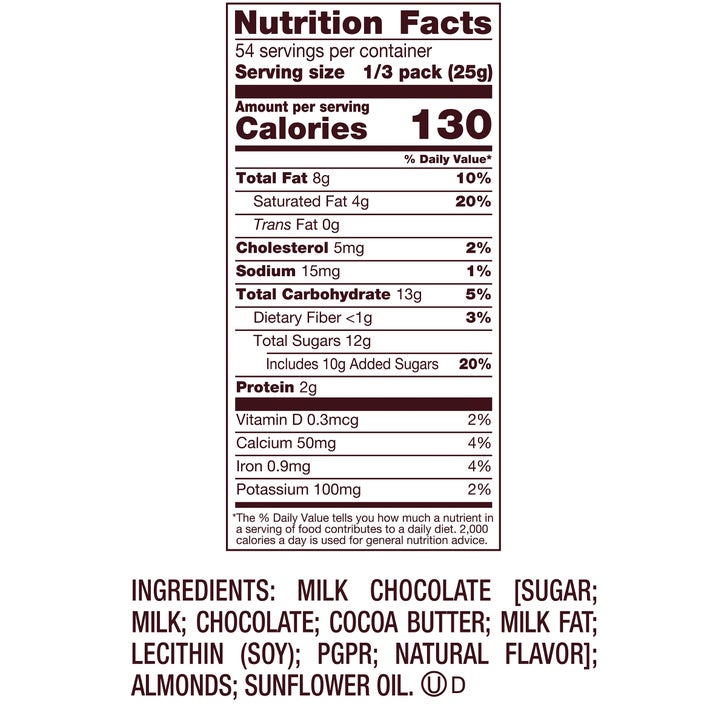 Hershey's Milk Chocolate with Almonds, King Size, 18-count