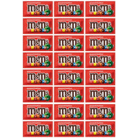 M&M's Chocolate Candy, Peanut Butter, Full Size 1.63 oz, 24-count
