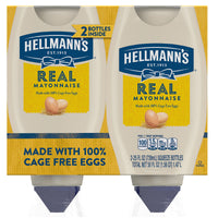 Hellmann's Real Mayonnaise, Squeeze Bottle, 25 fl oz, 2-count