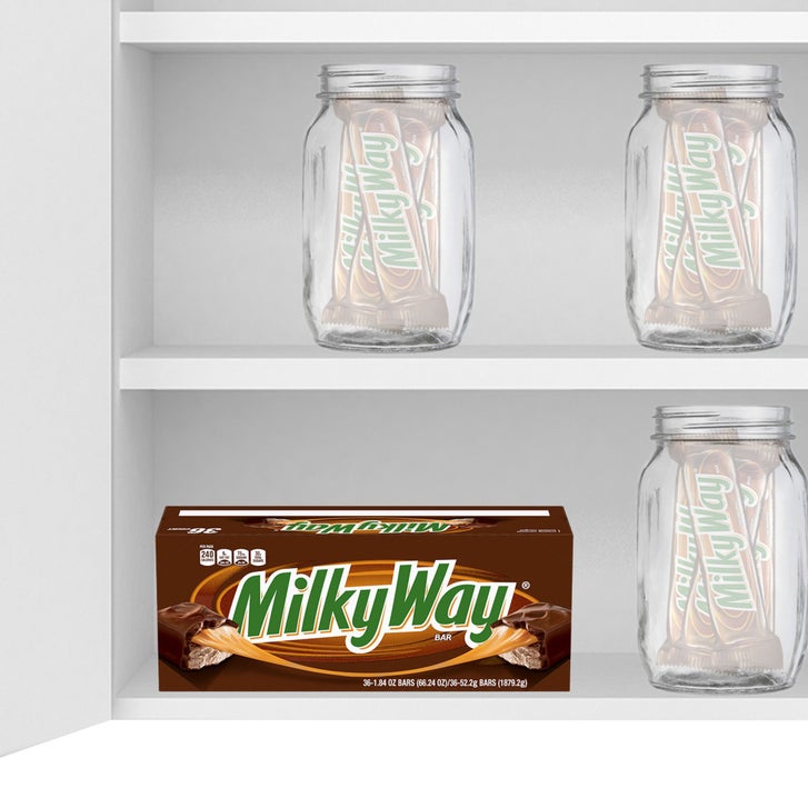 Milky Way Full Size Chocolate Candy, Caramel, 1.84 oz, 36-count