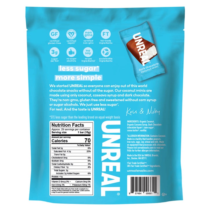 UNREAL Dark Chocolate Coconut Minis, 15.3 oz