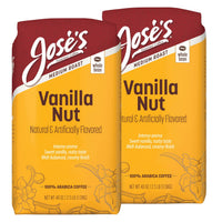 Jose's Vanilla Nut Whole Bean Coffee, 2.5 lb, 2-Pack