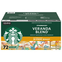 Starbucks Veranda Blend Blonde Roast K-Cup Pods, 72 Count